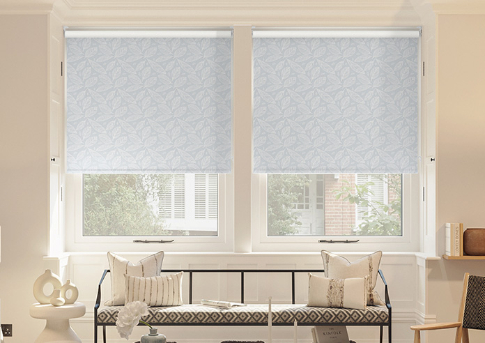 Falling Leaves, Mid Grey - Twist&Fit Roller Blind - Image 3